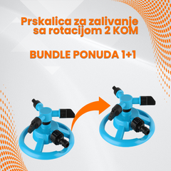 Prskalica za zalivanje sa rotacijom od 360° 1+1 Bundle ( 2 komada )