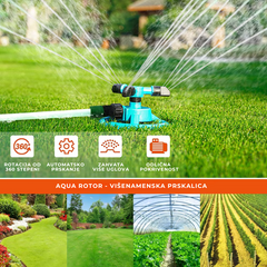 AQUA ROTOR - Prskalica za zalivanja sa rotacijom 360 stepeni