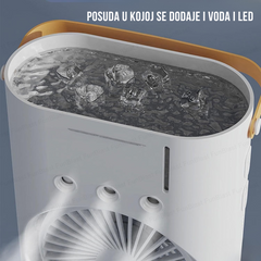 TWIN COOL – Ventilator sa Dvostrukom Prskalicom za Osveženje