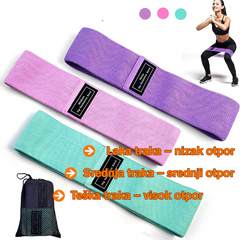 HIP BOOTY – Trake za vežbanje ( 3 komada )