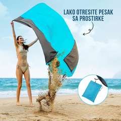 MAT PLUS Prostirka za Plažu – Vodootporna, Sklopiva i Laka za Nošenje