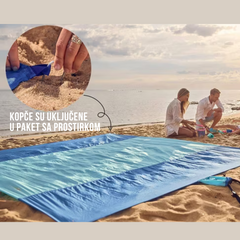 MAT PLUS Prostirka za Plažu – Vodootporna, Sklopiva i Laka za Nošenje