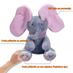 SLONKO – Plišano slonče koje peva I pomera uši
