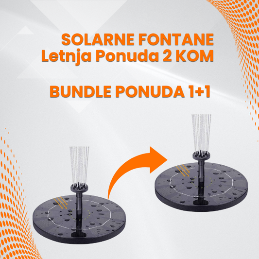 Solarna Fontana za dvorište  1+1 Bundle ( 2 komada )